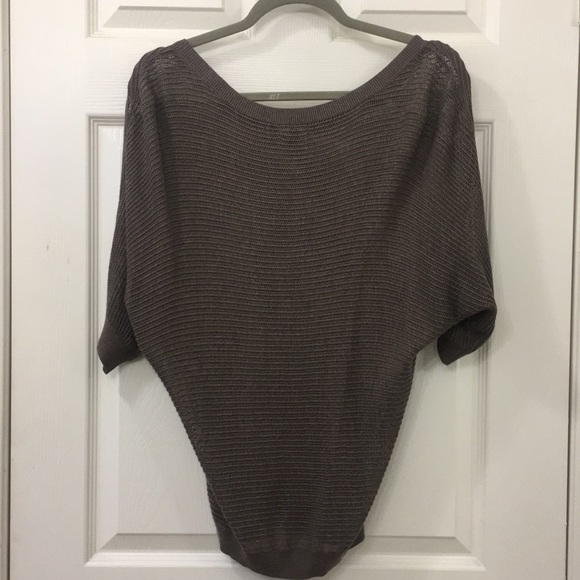 Express Mesh Dolman Knit Sweater Top - Picture 3 of 5